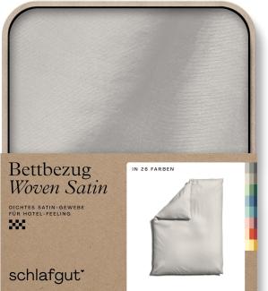 Schlafgut Woven Satin Bettwäsche | Bettbezug einzeln 155x220 cm | sand-light