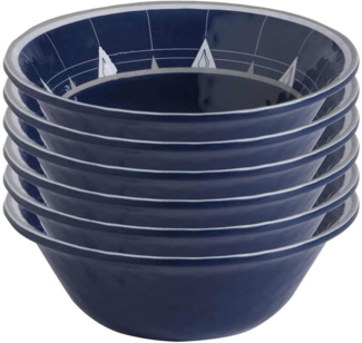 Salat- und Müsli- Schale, Melamin, 15cm, Pacific - Serie 6er Set