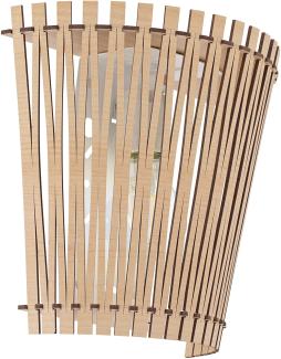 Eglo 96195 Wandleuchte Sendero in weiß Holz ahorn 1X40W L:24 H:22cm