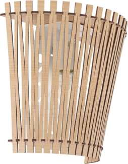 Eglo 96195 Wandleuchte Sendero in weiß Holz ahorn 1X40W L:24 H:22cm