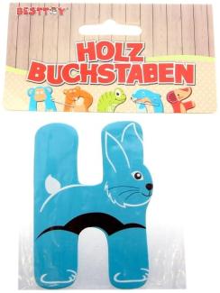 Besttoy - Holzbuchstabe - H - blau