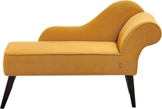 Rechtsseitige Chaiselounge BIARRITZ Stoff Senfgelb