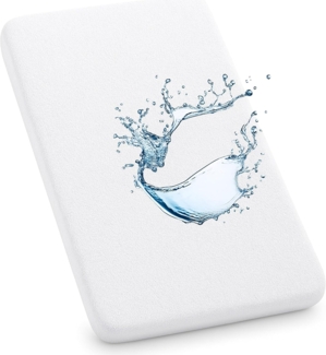 Dudu N Girlie Next2Me Matratzenschoner für Kinderbett, Frottee, 100% wasserdicht, 51x85 cm, Weiß