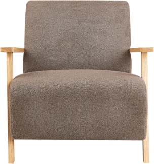 Sessel LESJA Bouclé Braun