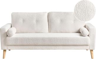 2-Sitzer Sofa Teddy-Optik cremeweiß KALMAR