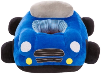 Cartoon Baby Plüsch Stuhl Sofa Infant Learning Sitz Stuhl Baby Spielzeug Support Sitz Training Stützfütterung keine Füllung (Rosa Auto)