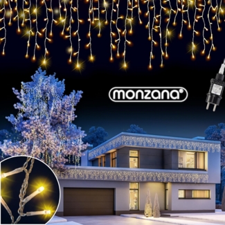 monzana Lichterkette Monzana, Lichterkette 200 LED Stromsparend IP44 Regenlichterkette