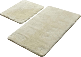 Badteppich Set 2-teilig beige