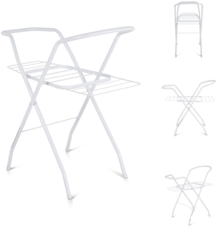 Cangaroo Babybadewannenständer 2 in 1 Aqua Babywäschetrockner Metall klappbar weiß