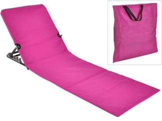 HI Faltbare Strandmatte PVC Rosa