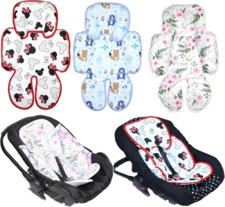 Primawela Sitzverkleinerer Sitzverkleinerer Baumwolle für Auto Kindersitz Baby Schale Einlage