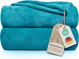 Wohndecke Kuscheldecke super weich & flauschig – warme Fleecedecke, Gräfenstayn, warme Wolldecke, Sofadecke & Tagesdecke - Überwurf Sofa, Couch