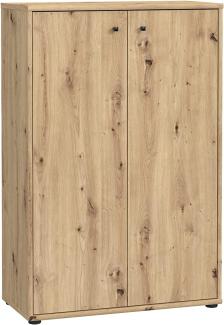 FORTE Tempra2 Kommode, Holzwerkstoff, Braun, 73,7 x 111,1 x 34,8 cm