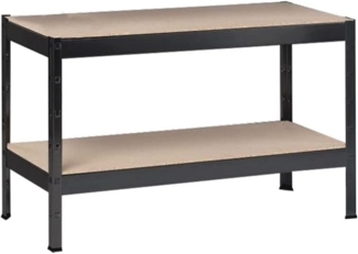 SCHULTE Regalwelt Schwerlastregal Stecksystem-Grundregal, 430x1000x350 mm, mit 2 Holzböden