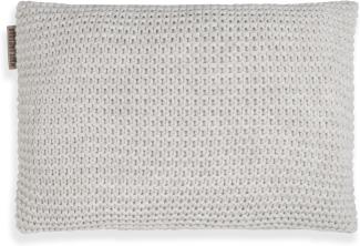 Knit Factory Vinz Kissen 60x40 cm Glatt Beige