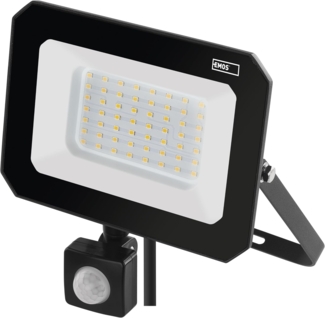 EMOS LED Strahler SIMPO 50 W mit Bewegungsmelder, wasserdichtes Flutlicht für Feuchtraum oder Außen, superhell 5000 lm, Neutralweiß 4000 K, Lebensdauer 25 000 Stunden, inkl. 20 cm Anschlusskabel