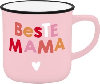 Espressotasse Espresso Kaffee Tasse Emailleoptik Geschenk Sheepworld MAMA 74739