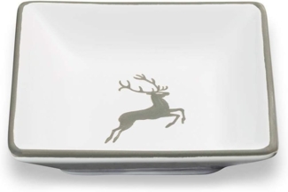 Gmundner Keramik Grauer Hirsch, Snackschale (11x11cm)
