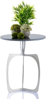 Amagohome Beistelltisch Beistelltisch Metall rund ø 45x56 cm Dekotisch Marmor Sohoo Gestell