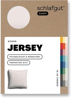 Schlafgut Kissenbezug EASY Jersey, (1 Stück), Kissenhülle mit Reißverschluss, weich und saugfähig, Kissenbezug