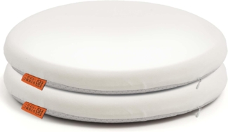 DYNMC you Sitzkissen Stuhl - Stuhlkissen 39x39 - Rund Set, Mittelhart H3 - Sitzkissen Bank Memory Schaumstoff - Sitzpolster Stuhl