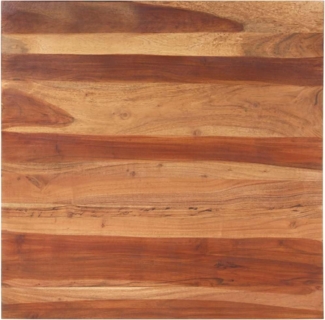 vidaXL Tischplatte Massivholz Palisander 25-27 mm 80×80 cm 285998