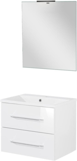 Fackelmann B.CLEVER Badmöbel Set 4-teilig, 60 cm, Weiß