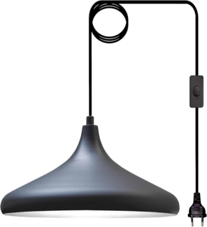 Bamyum Pendelleuchte Champion Pendelleuchte mit Stecker 35 cm, Metall mit 450 cm Kabel, ohne Leuchtmittel