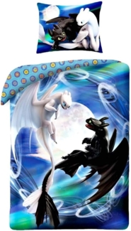 Tinisu Bettwäsche Drachenzähmen leicht gemacht Bettwäsche - Baumwolle - Kissen und Decke