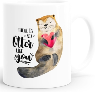 MoonWorks Tasse ''Kaffeetasse Geschenk Tasse There is no otter like you Liebe Spruch Love Quote lustig verliebt Freund Freundin MoonWorks''