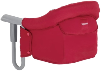 Inglesina AY90G5RED Tischsitz passend für fastalle Tische Ihr Kind kann mit Ihnen ganz normal am Tisch sitzen, Rot (Red)
