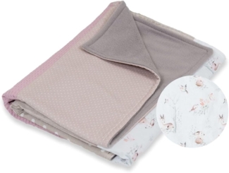 ULLENBOOM ® Babydecke 70x100 cm, Märchenwald (Made in EU) - Aus Baumwolle & flauschigem Fleece (OEKO-TEX Standard), Baby Decke Neugeborenen, ideal als Kinderwagendecke oder Kuscheldecke