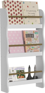 VCM Wandregal Kilaro 920323 Weiß H. 80 x B. 43 x T. 14 cm