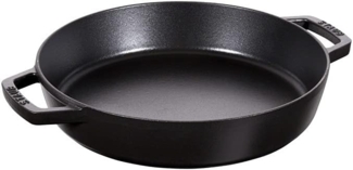 Staub Staub Gusseisen-Bratpfanne mit zwei Griffen 20 cm, schwarz 405116590
