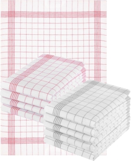 Betz Geschirrtuch 10er Set 50 x 70 cm Halbleinen Geschirrtücher MCT-11 HL, (Set, 10-tlg, 10 Geschirrtücher), Geschirrhandtuch Gläsertuch Jacquard Gläsertücher Küchentuch Handtuch