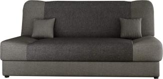 Schlafsofa Jonas, Sofa mit Bettkasten und Schlaffunktion, Bettsofa, Dauerschläfer-Sofa, Schlafcouch, Materialmix, Couch vom Hersteller, Wohnlandschaft (Lux 05 + Lux 06)