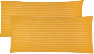 ZOLLNER Kissenbezug, (2 Stück), 40 x 80 cm, 100% Baumwolle, vom Hotelwäschespezalisten, Seersucker