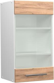 Küchenglasschrank Fame-Line Goldkraft Eiche 40 cm Vicco