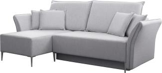 Ecksofa Mokoli (Farbe: Terra 6, Füße: Silber)