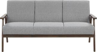 3-Sitzer Sofa Polsterbezug grau ASNES