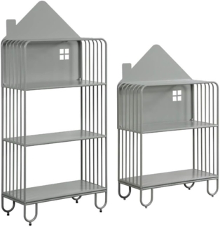 HOME DELUXE Kinderregal aus Metall magnetisch TODO M – Salbei-Grün