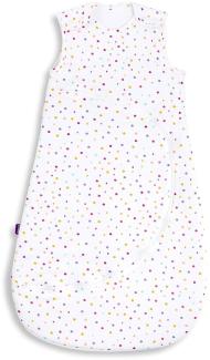 Snuz Pouch Schlafsack Baby - Superweiche Baumwolle, Erleichtert den Nachtwechsel, Ideale Baby Erstausstattung Neugeborene - Perfektes Babyparty Geschenk, Coloured Spots 0-6 Monate, 1 Tog, Sommer