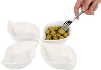 Esmeyer Servierschale JOLIE 302-071 Porzellan weiß 4 Stück