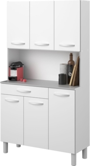 Parisot Spoon 1 Buffetschrank 101x185 cm Weiß/Grau