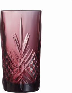 CreaTable 33077 Eugene Longdrinkgläser, 380 ml, violett, 4-teilig (1 Set)