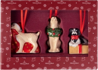Villeroy & Boch Nostalgic Ornaments Ornamente Hunde 3-teilig - DS