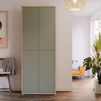 Schrank ALICE SPRINGS Korpus: Artisan Oak mit Secret Grey / Sage Green