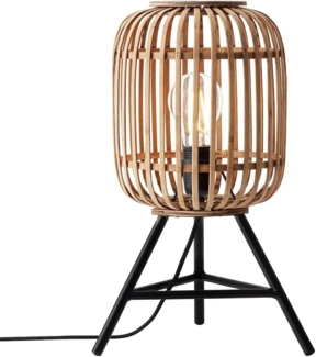 Brilliant Leuchten No. 93775-20 LED Tischleuchte Woodrow E27 hellbraun