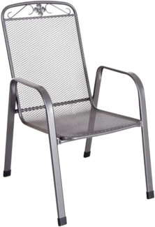 MWH Stapelstuhl Savoy Profiline eisengrau Gartenstuhl Stuhl Gartensessel