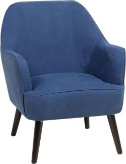 Sessel Polsterbezug marineblau LOKEN